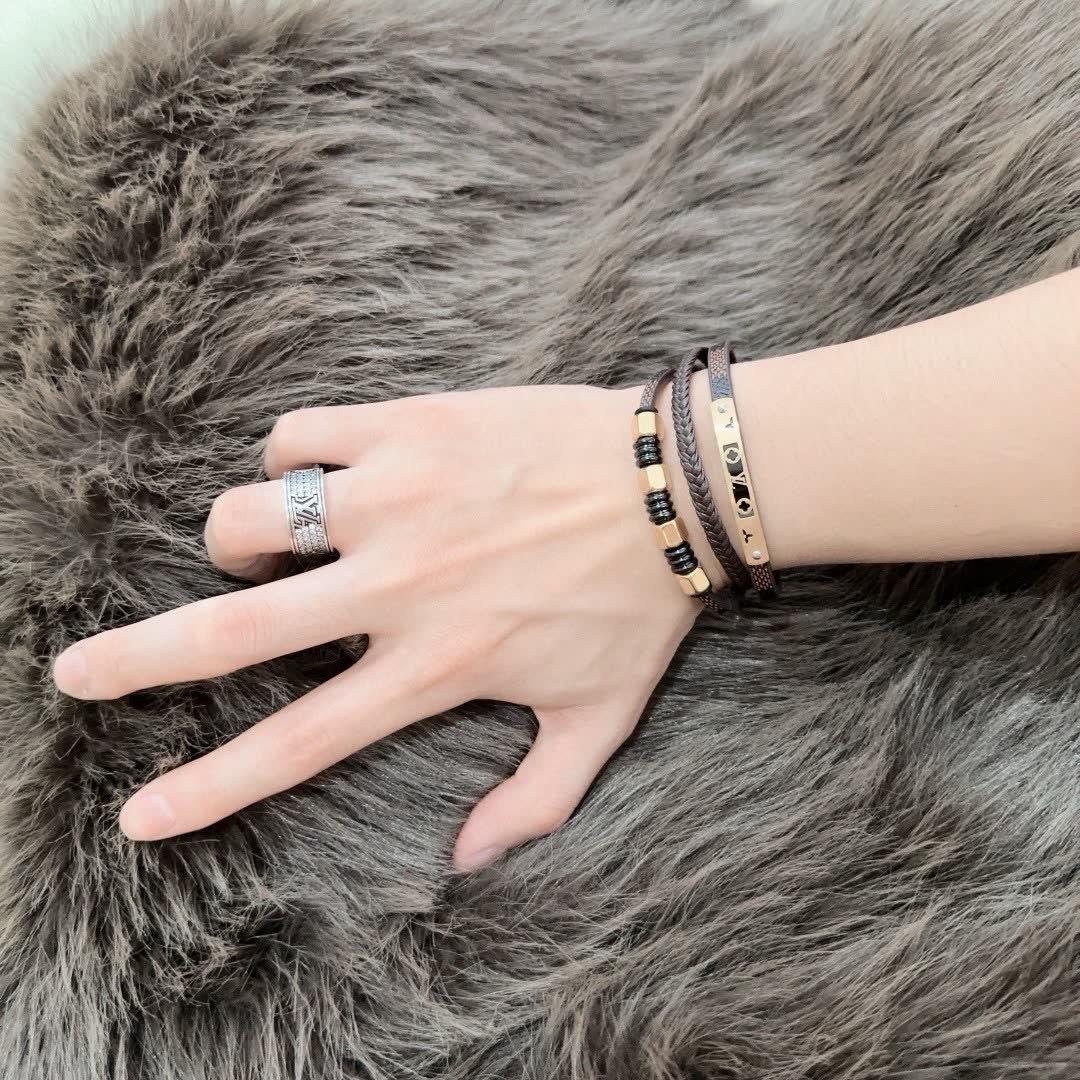 Louis Vuitton Leather Bracelet